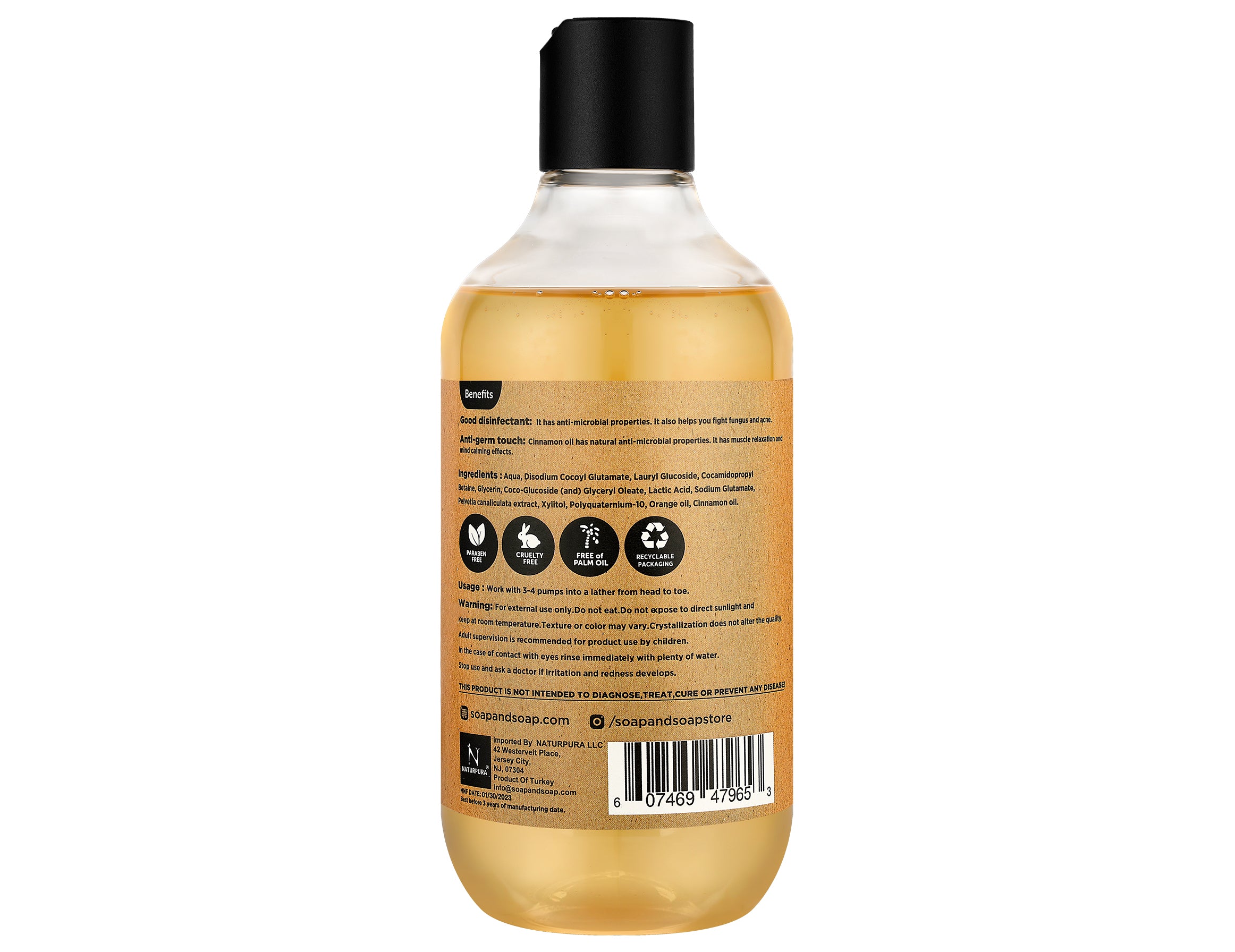 Cinnamon & Orange Liquid Body Wash 16.9 FL OZ
