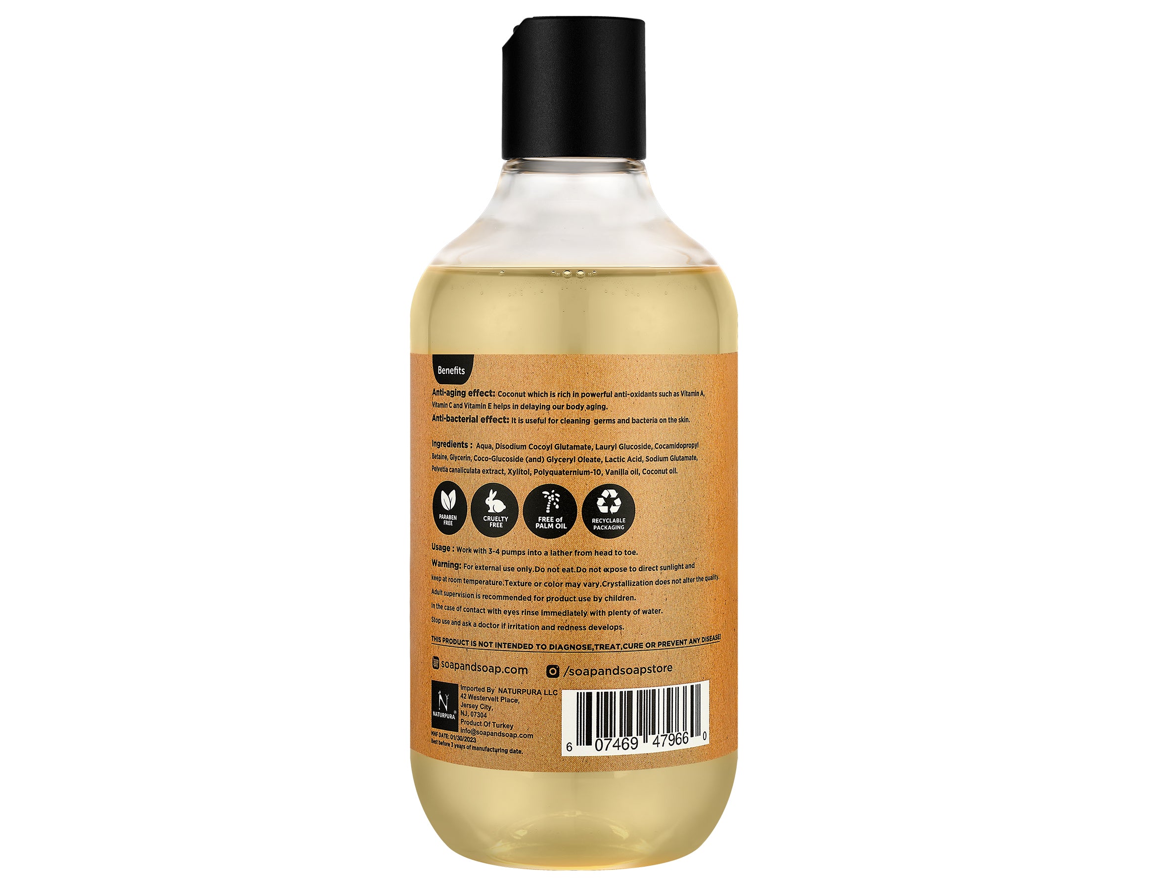 Vanilla & Coconut Liquid Body Wash 16.9 FL OZ