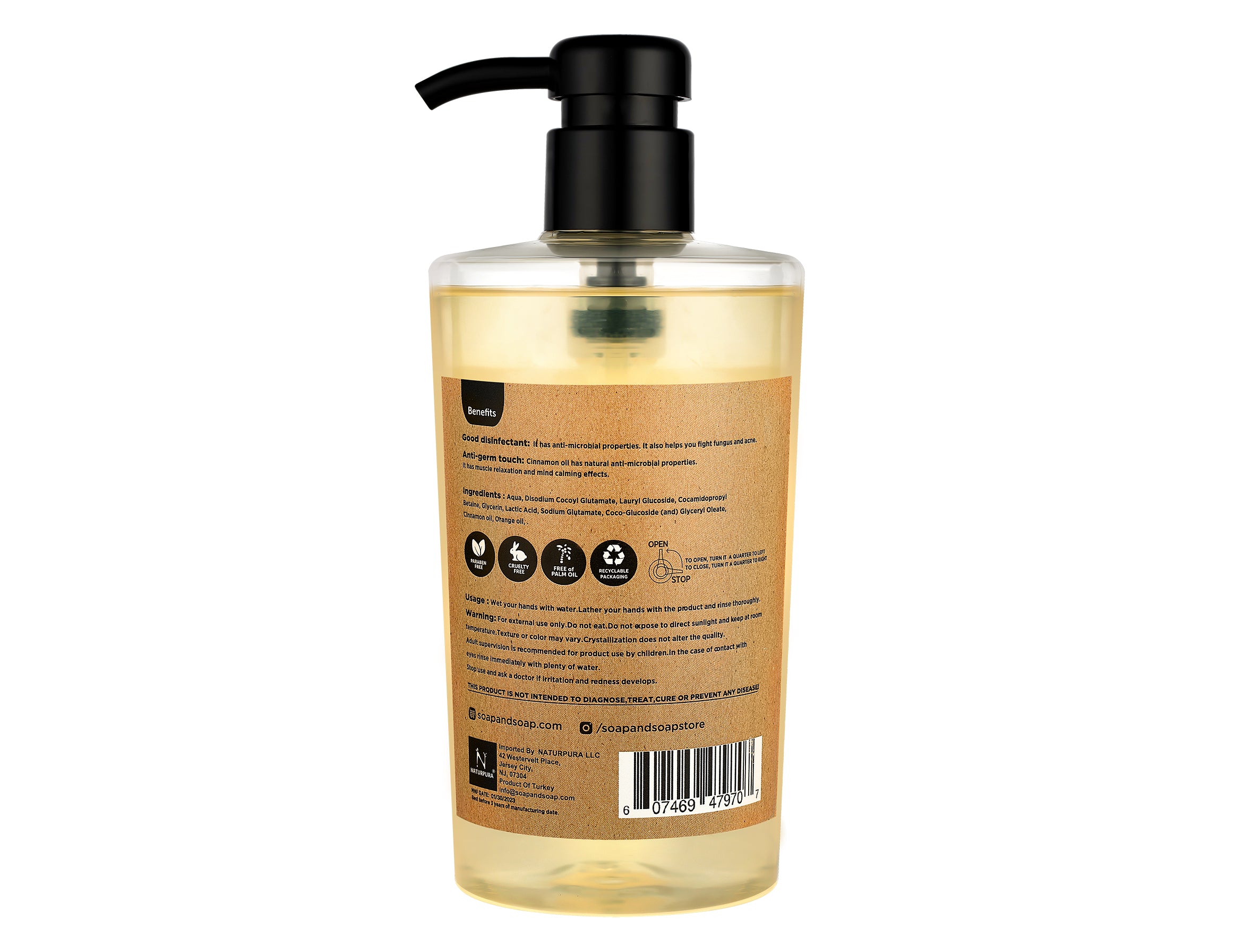 Cinnamon & Orange Liquid Hand Soap 16.9 FL OZ