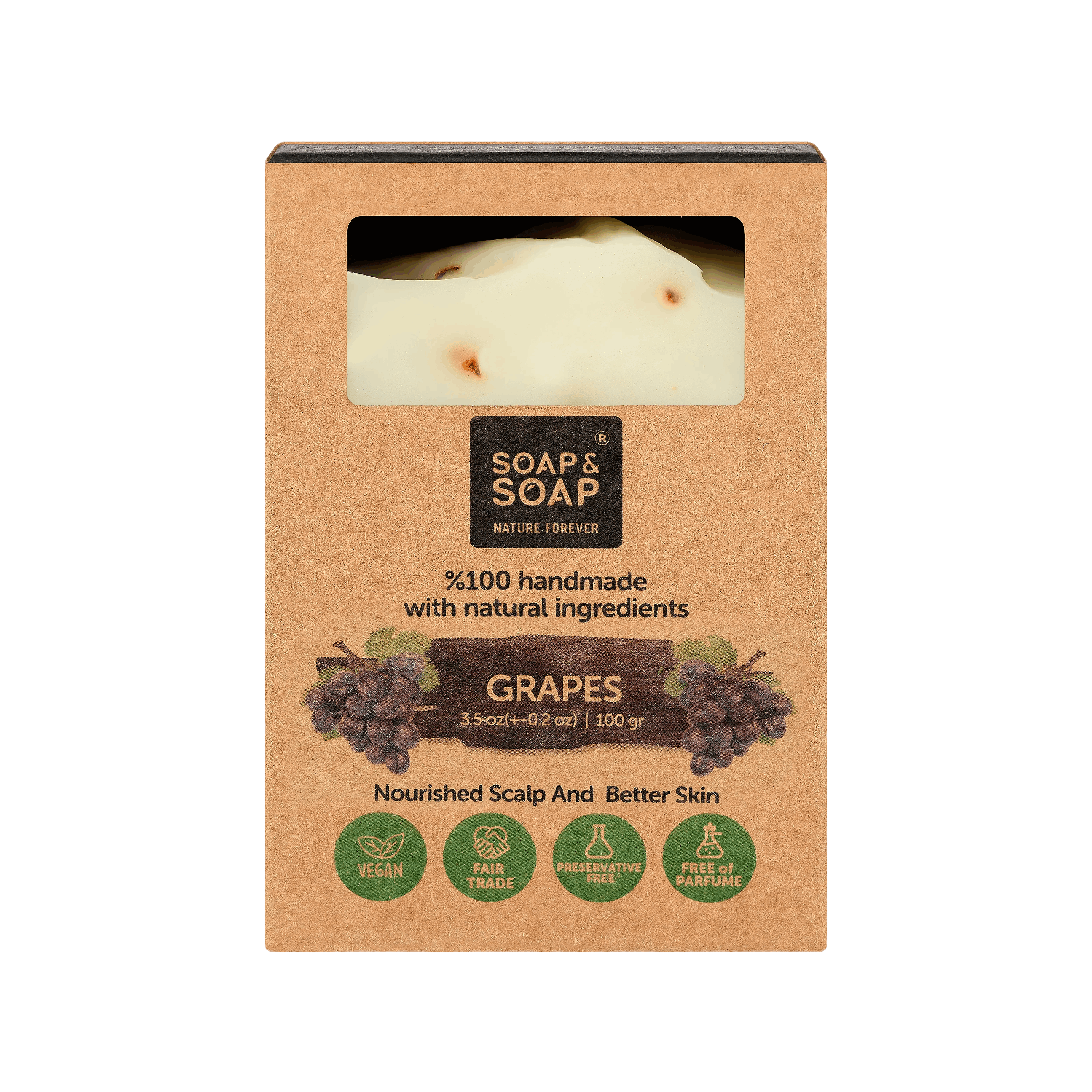 Grapes Bar Soap – 100% Natural Handmade, 3.5 oz