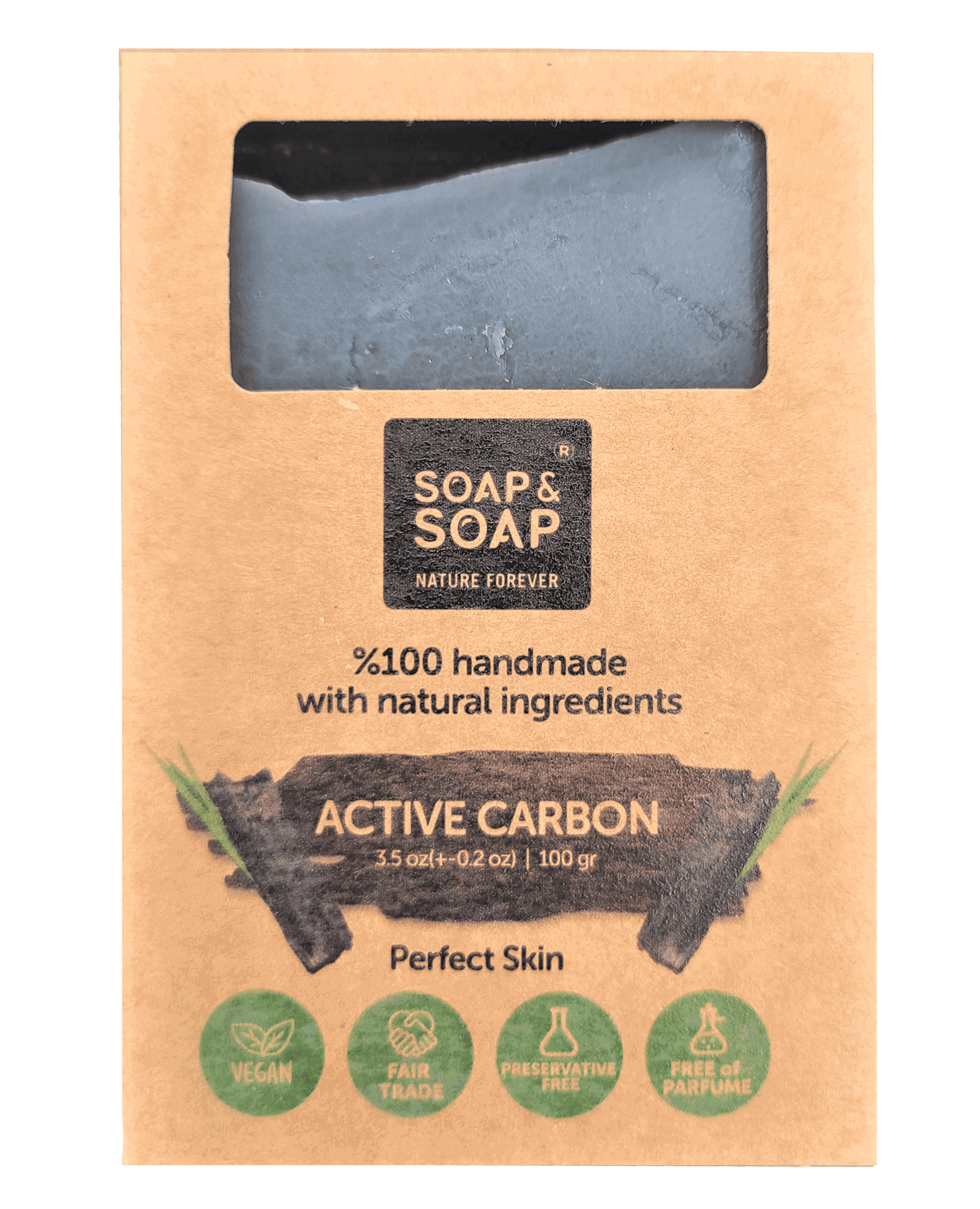 CARBON 3.5 oz (100 gr) - Soap&Soap
