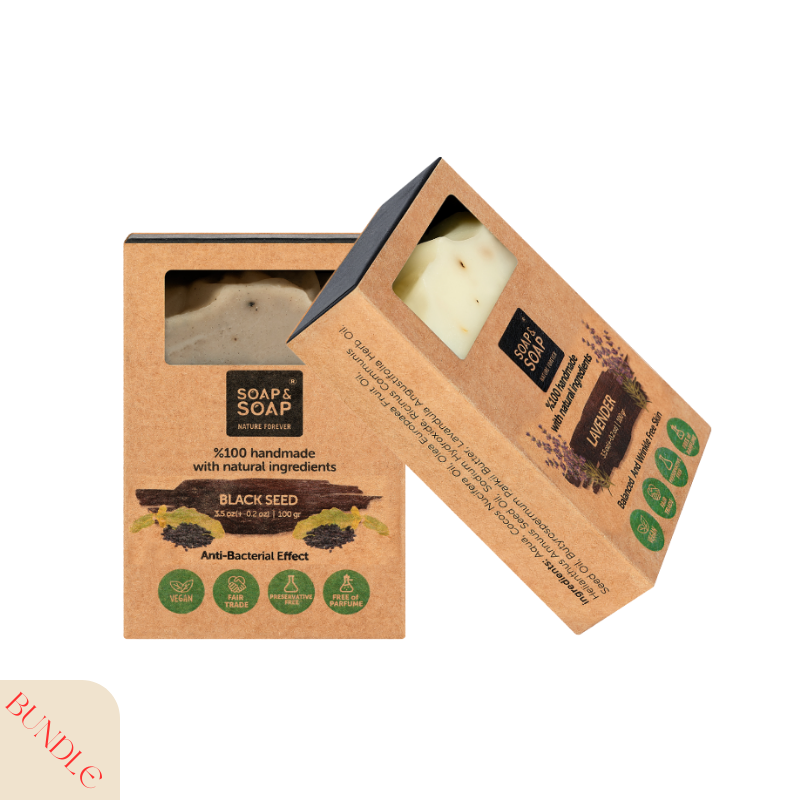 Handmade Natural Soap Starter Duo – Lavender & Black Seed Handmade Bar Soaps