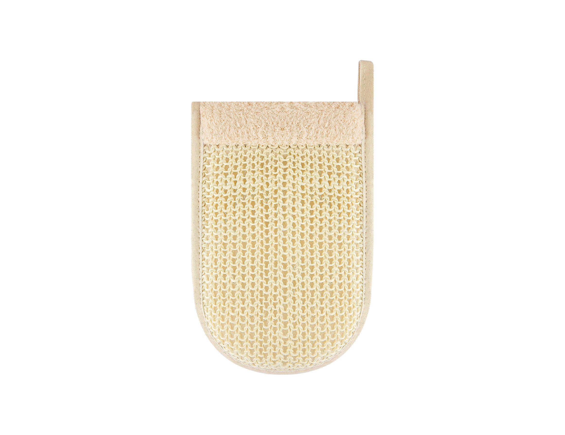 Sisal & Cotton Back Shower Glove