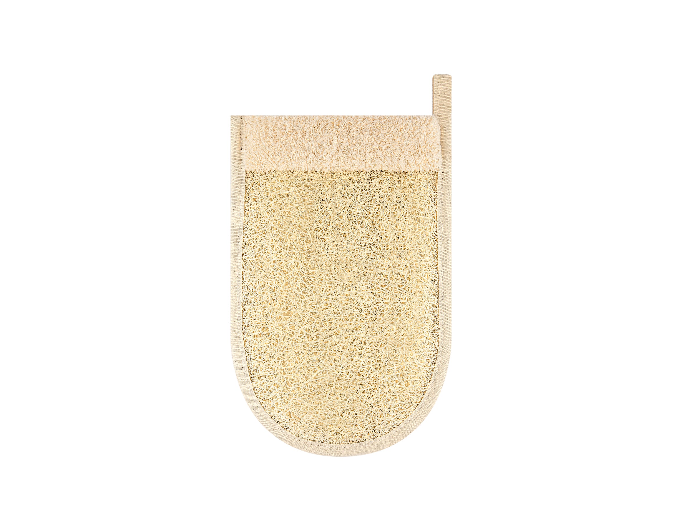 Loofah & Cotton Back Glove