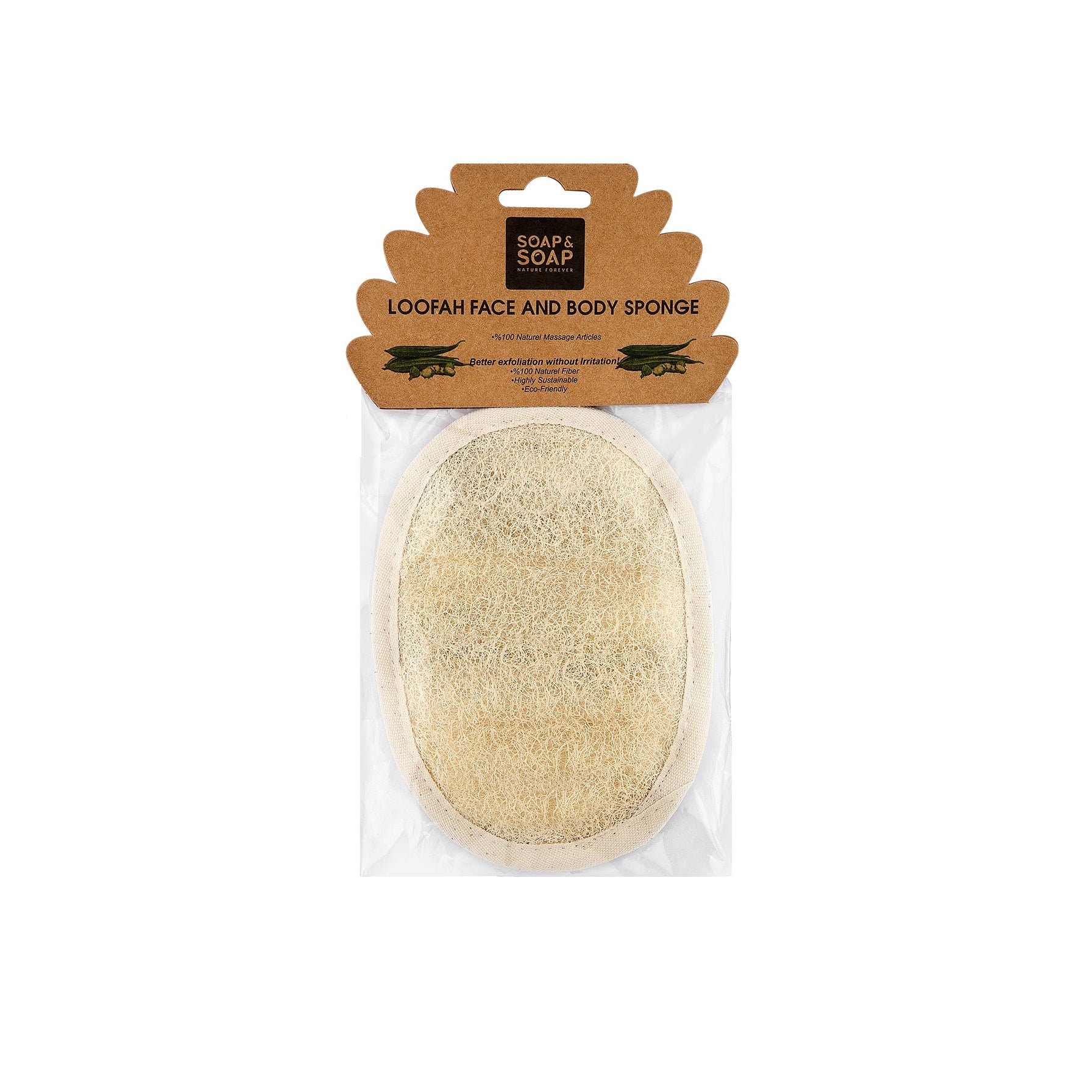 Loofah Face and Body Sponge