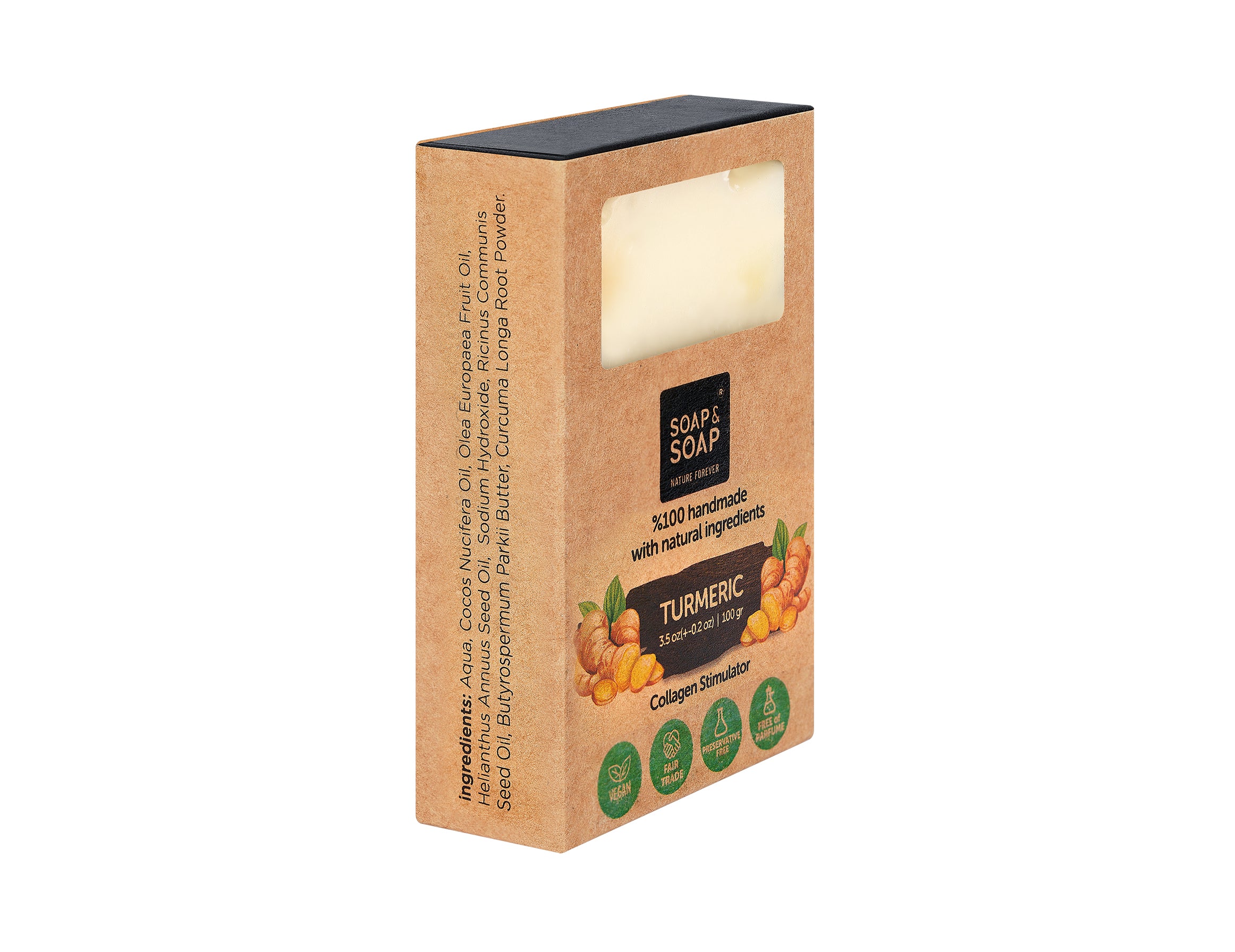 Herbal Healing Box – Black Seed, Turmeric, Rosemary & Tea Tree – 4 Handmade Botanical Soap Bars for Clarifying & Balancing Skin