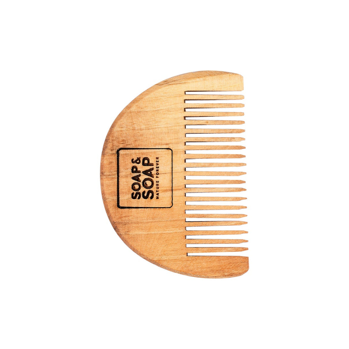 Wide Tooth Beech Wood Comb with Teak Oil Finish