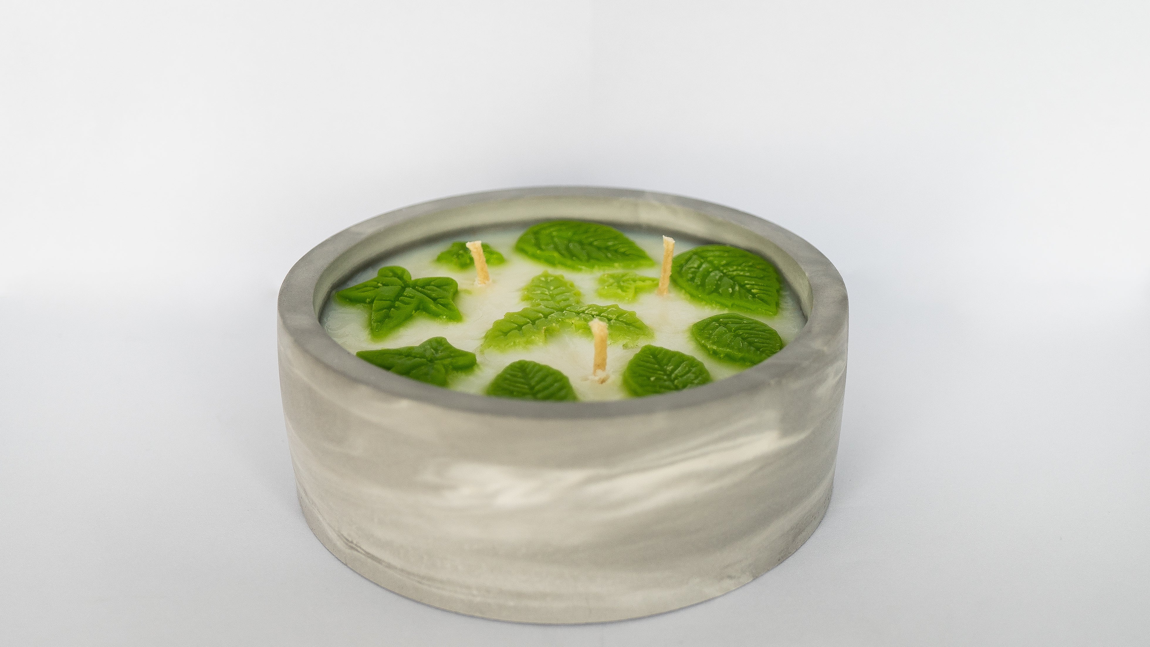 Vanilla Natural Soy Candle in Plaster Cup