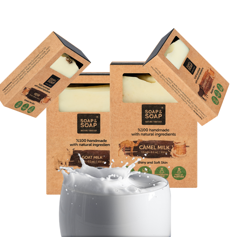 Ancient Milk Elixir Collection – Goat Milk, Camel Milk, Donkey Milk & Kefir Probiotic Soap Bars – Ultra-Nourishing Anti-Aging Skincare Set for Sensitive & Dry Skin
