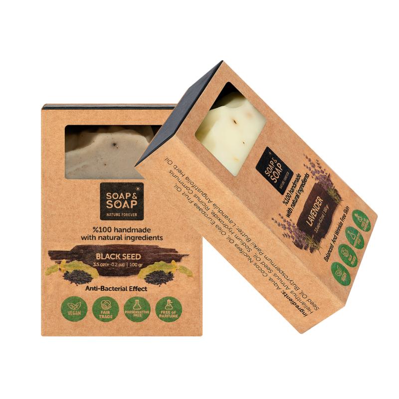 Handmade Natural Soap Starter Duo – Lavender & Black Seed Handmade Bar Soaps