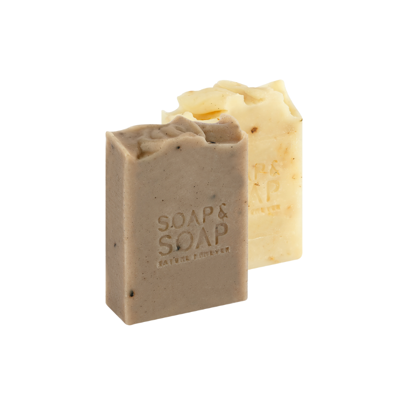 Handmade Natural Soap Starter Duo — 2-Bar Gift Set (Perfect Stocking Stuffer)